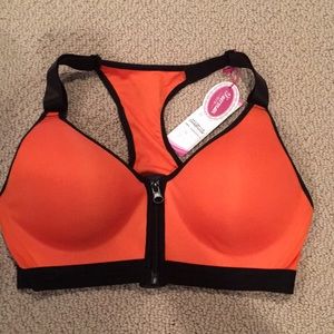 Orange sports bra